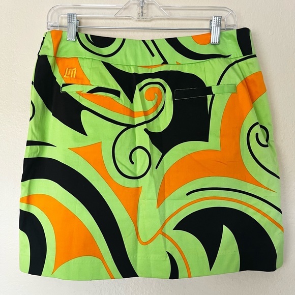 Loudmouth Dresses & Skirts - Loudmouth Women's Green Orange Black Key West Angry Birdies Golf Skort Size 8